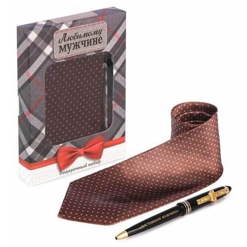 Подарочный набор 'Любимому мужчине': галстук и ручка