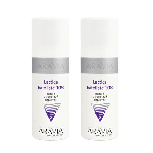Aravia Professional Комплект пилинг с молочной кислотой Lactica Exfoliate 2 шт х 150 мл (Aravia Professional, Уход за лицом)