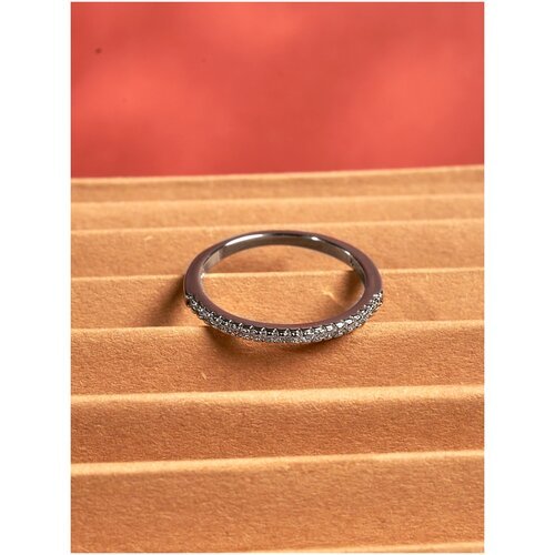 Кольцо Shine & Beauty, кристаллы Swarovski, размер 15.5, серебряный