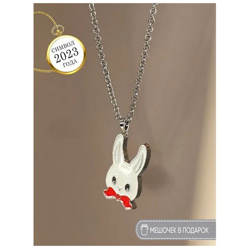 Ожерелье на шею кролик, ожерелье с подвеской в виде кролика