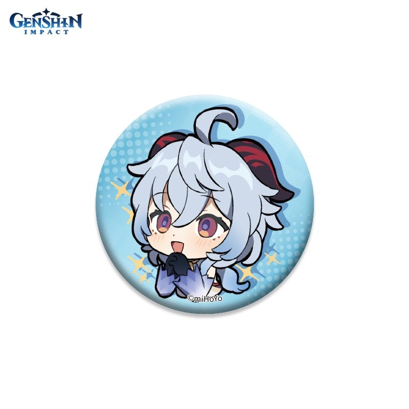 Значок Genshin Impact: Chibi Expressions – Ganyu Can Badge