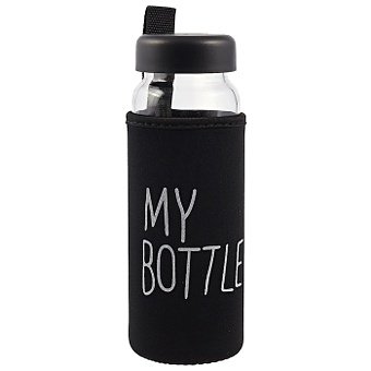 Бутылка в чехле «My bottle», чёрная, 500 мл
