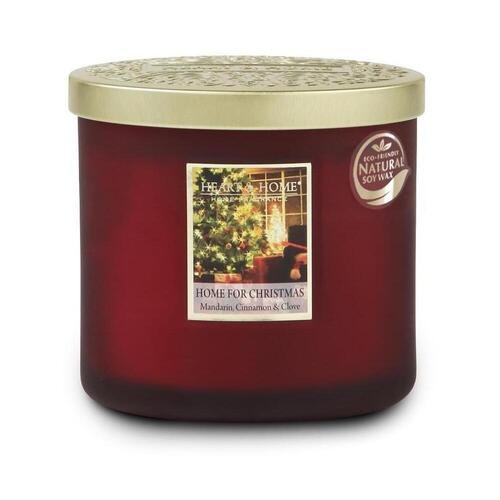 Свеча Heart&Home с двумя фитилями Home for Christmas, 220 гр