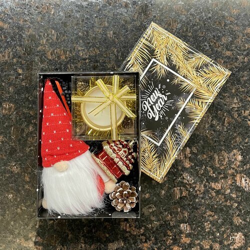 Подарочный новогодний набор Сказочный гномик в подарочной коробочке