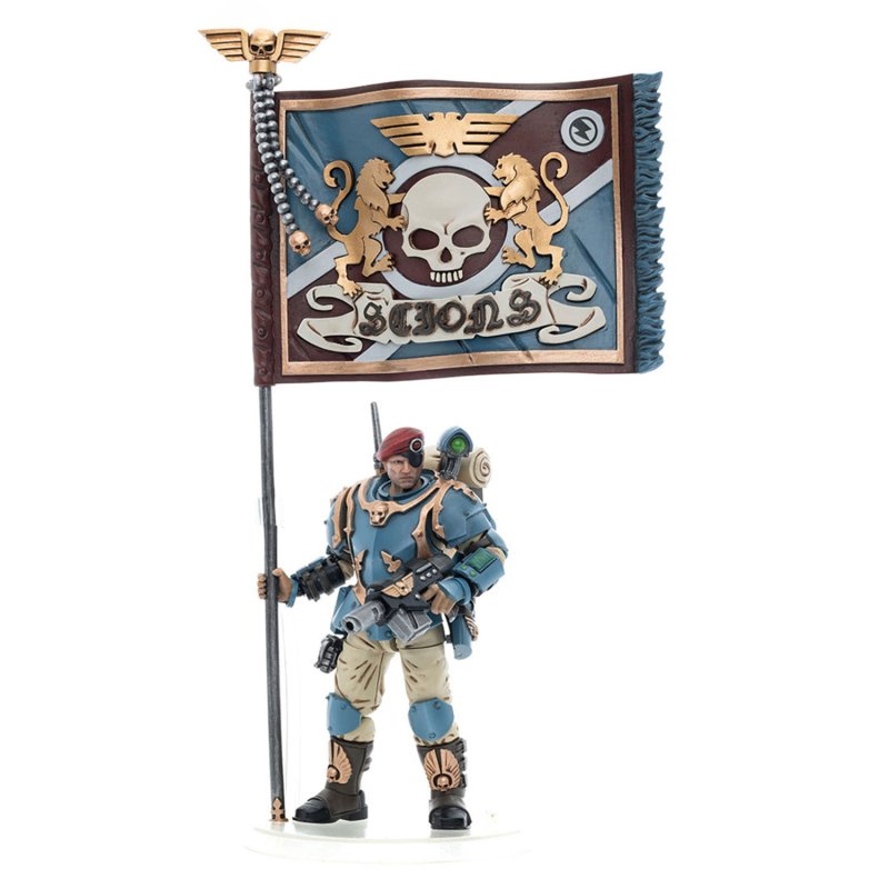 Фигурка Warhammer 40 000: Astra Militarum Tempestus Scions / Command – Squad 55th Kappic Eagles Banner Bearer 1:18 (10,7 см)