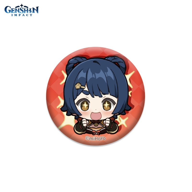 Значок Genshin Impact: Chibi Expressions – Xiangling Can Badge