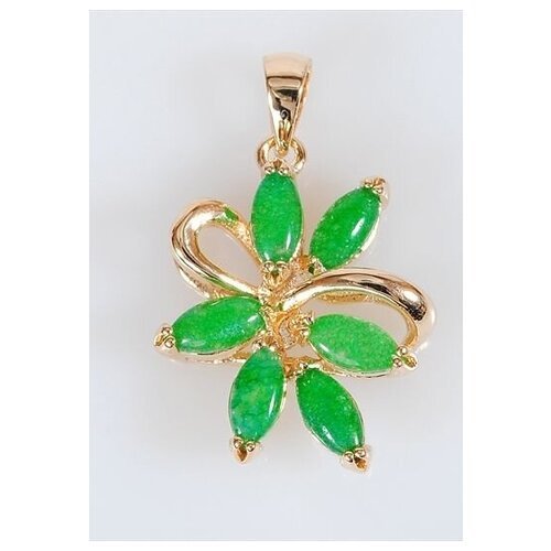 Подвеска Lotus Jewelry, хризопраз, зеленый