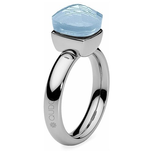 Кольцо Qudo, размер 17.8, голубой, серебряный