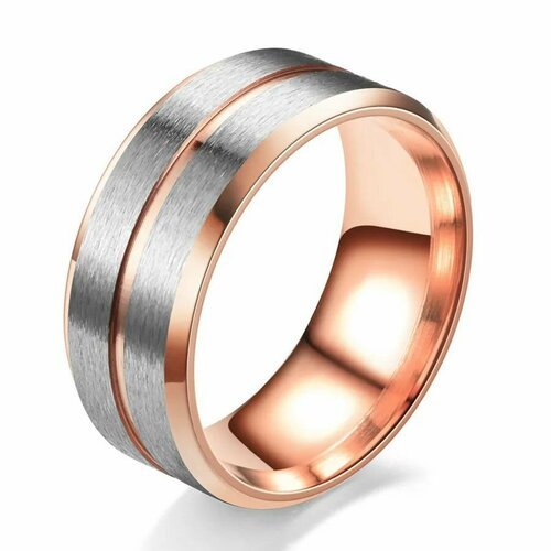 Кольцо помолвочное TASYAS, размер 16.5, серебряный, розовый