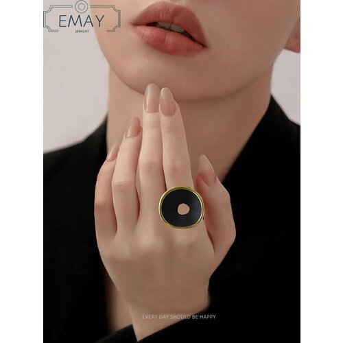 Кольцо Emay, размер 18, серебряный