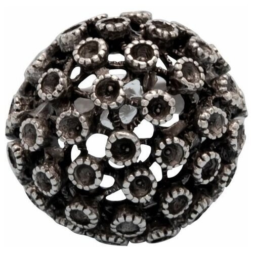 Кольцо бижутерное Одуванчик (Безразмерное, Бижутерный сплав, Серебристый) 54801