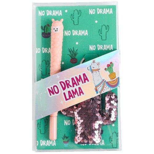Подарочный набор 'No drama Lama', брелок, ручка