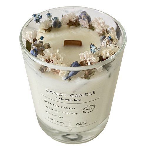 Свеча ароматическая Candy Candle, свежесть, цветы, 180 мл