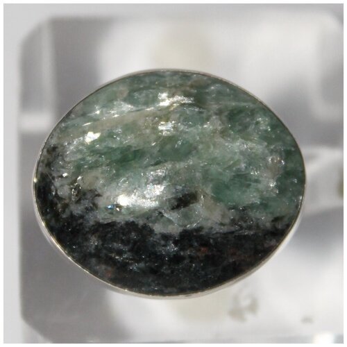 Кольцо True Stones, размер 16, черный, зеленый